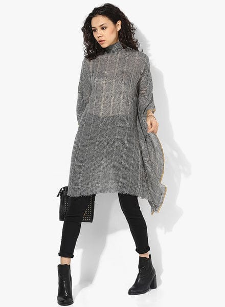The Kaftan Company Tunics Premium Woollen Checks Kaftan