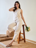 Soft cotton satin fabric that enhances the floral print in the coord set.