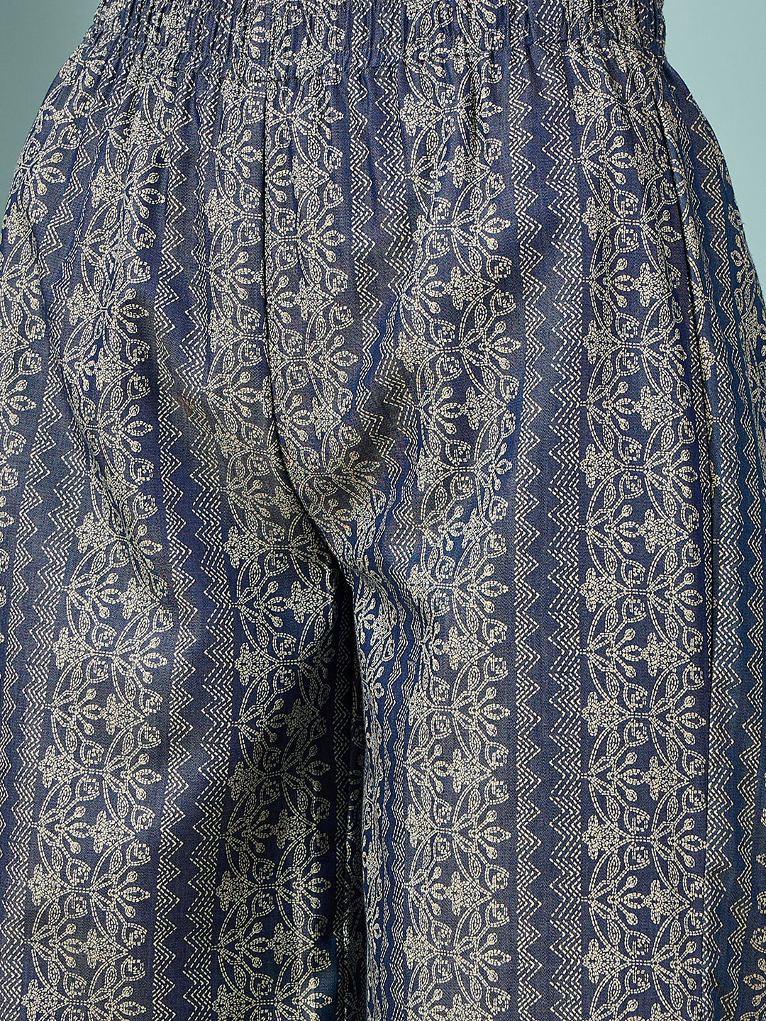 Light denim co-ord set with a slim fit, long sleeves, and wide-leg pants, offering a perfect blend of comfort and style.
