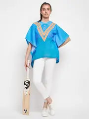 Machine Washable Kaftan Top for Cricket Fans Cheering Team India