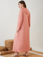Cozy maternity dress for pregnancy and beyond