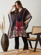 Knee Length Majestic Print Kaftan Kurti - The Kaftan Company