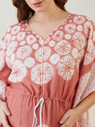 Shibori soft tie-dye maternity nightgown for Women