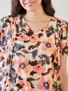 Trendy multicoloured night dress perfect for lounging.