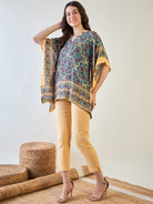 Comfortable and breathable Floral Kaleido Kaftan Top for summer wear.