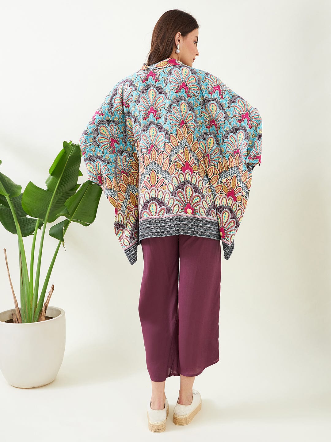 The Kaftan Company Co-ord Floral Fusion Co-ord Set
