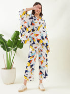 The Kaftan Company Co-ord Geo-Abstract Art Co-ord Set