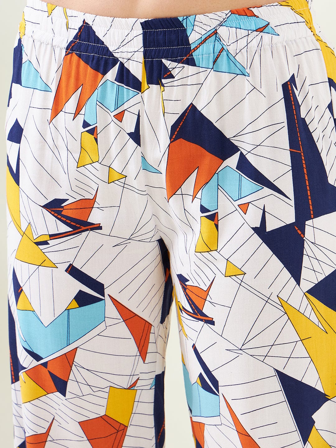 The Kaftan Company Co-ord Geo-Abstract Art Co-ord Set