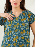 The Kaftan Company Co-ord Green Floral Coord set (Final Sale)