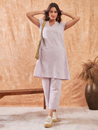 The Kaftan Company Co-ord Lilac Breeze Cotton Coord Set (Final Sale)