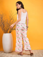 The Kaftan Company Co-ord Subtle White Floral Festive Co-ord set