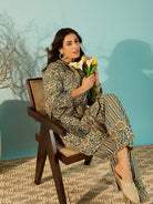 The Kaftan Company Co-ord Women Flora Stylish Cotton Shirt And Pant Co-Ord Set