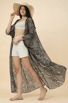 The Kaftan Company Cover-Up Onesize Elegant Sheer Chiffon Resort Cover-Up