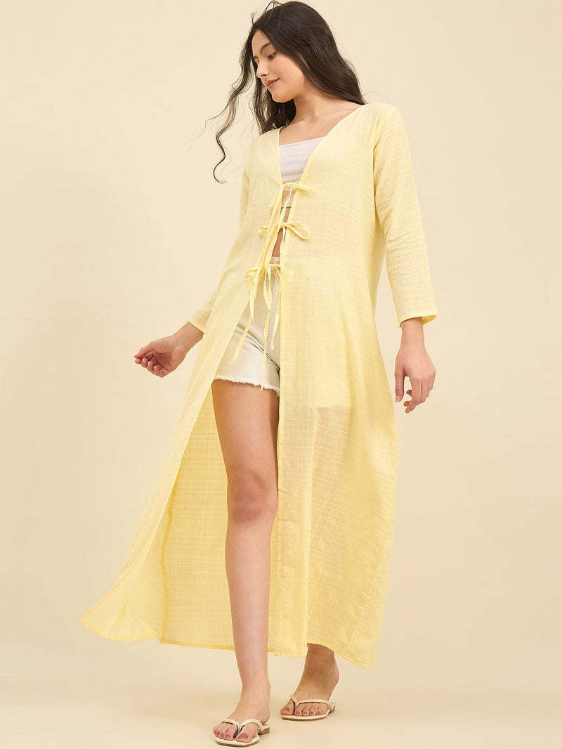 princess polly baby blue dress Beach To Beach Broderie Beach Kaftan main image 0