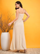 The Kaftan Company Dresses Beige Flashy Sequined Festive Dress
