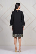 The Kaftan Company Dresses Black Midnight Sequin Trim Dress