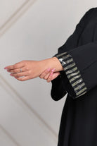The Kaftan Company Dresses Black Midnight Sequin Trim Dress