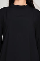 The Kaftan Company Dresses Black Modal Tunic Dress with Sequin Trim