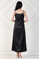 The Kaftan Company Dresses Black Satin & Sequin Capelet Partywear Dress