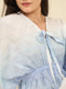 Blue Ombre Cotton Resortwear Maxi Dress