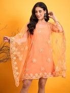 The Kaftan Company Dresses Chikankari Festive Glam Dress
