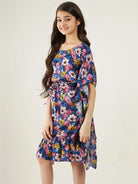 The Kaftan Company Dresses Girls Blue Robin And Flora Kaftan Dress
