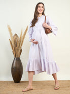 The Kaftan Company Dresses Lilac Supersoft Maternity Dress
