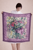 The Kaftan Company Dresses One size Purple Amethyst Garden Silk Scarf