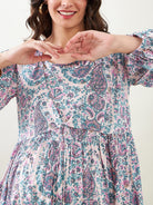 The Kaftan Company Dresses Paisley Printed Maternity and Feeding Dress