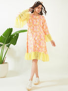The Kaftan Company Dresses Pink Blossom and Lace Maternity Dress
