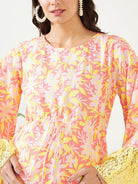 The Kaftan Company Dresses Pink Blossom and Lace Maternity Dress