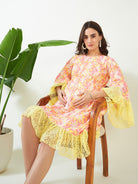 The Kaftan Company Dresses Pink Blossom and Lace Maternity Dress