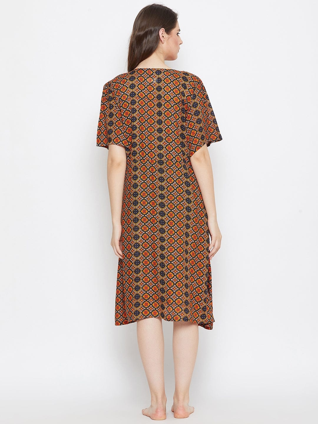 The Kaftan Company Dresses Printed Maternity and Feeding Dress (Final Sale)