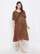 The Kaftan Company Dresses Printed Maternity and Feeding Dress (Final Sale)