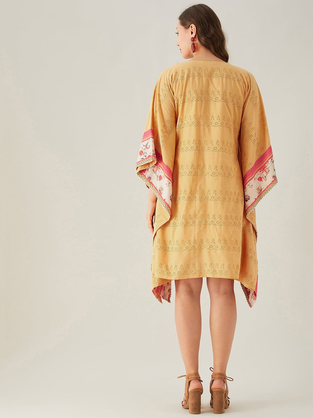 The Kaftan Company Dresses Schifli Hand Embroidered Whispering Kaftan Dress