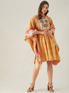 The Kaftan Company Dresses Schifli Hand Embroidered Whispering Kaftan Dress