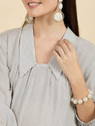 The Kaftan Company Dresses White Polka Dot Modal Maternity Dress – Soft & Flowy Comfort
