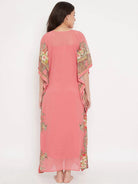 The Kaftan Company Gown Set Blushed Roses Kaftan Gown - (Clearance - Final Sale)