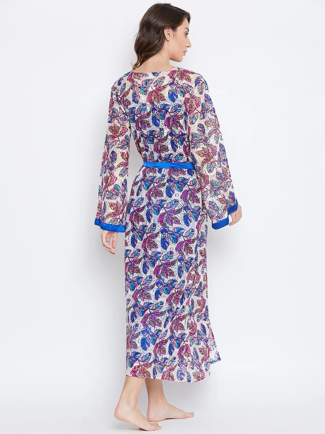 The Kaftan Company Gown Set FLORAL LACE KAFTAN GOWN - (Clearance - Final Sale)