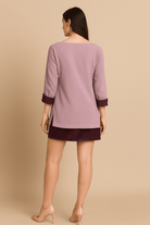 The Kaftan Company Jacket Lilac Corduroy Open-Front Jacket with Satin Cuff Detail