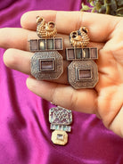 The Kaftan Company Jewelry Artisan Crafted German Silver Necklace & Earring Set