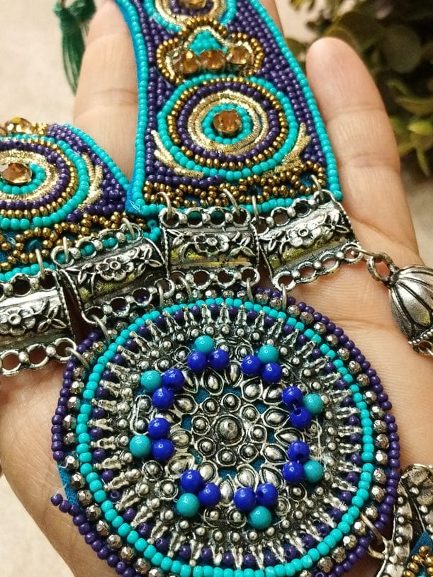 The Kaftan Company Jewelry Regular Handcrafted Beaded Necklace with Timeless Elegance