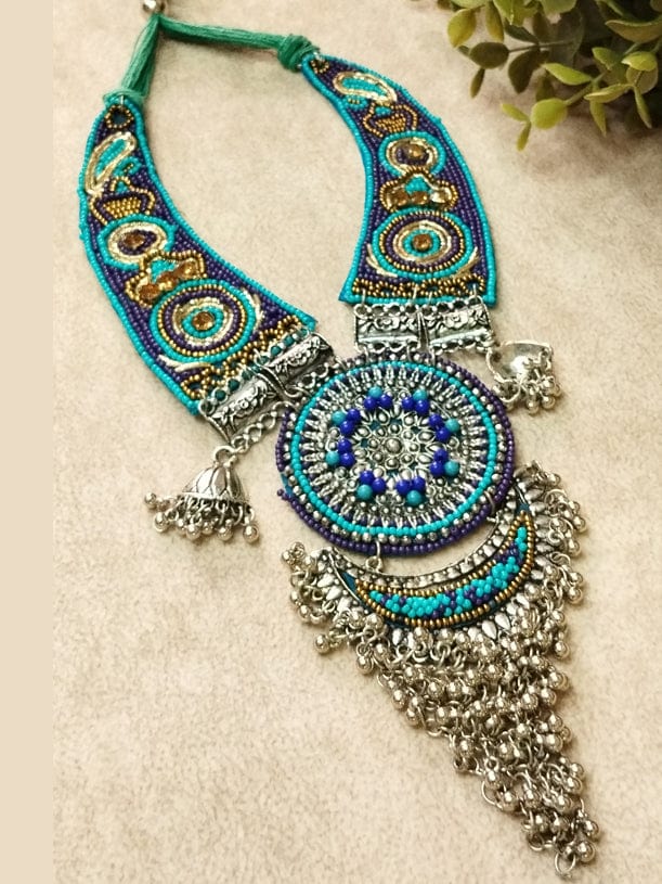 The Kaftan Company Jewelry Regular Handcrafted Beaded Necklace with Timeless Elegance