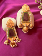 The Kaftan Company Jewelry Vintage Stone Statement Earrings