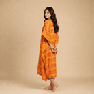 The Kaftan Company Kaftan Amber Ikat Handloom Cotton Kaftan