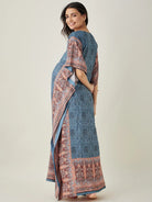 The Kaftan Company Kaftan Blue Geometric Bloom Nursing Kaftan