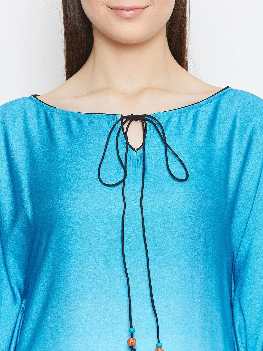 The Kaftan Company Kaftan BLUE OMBREY LOUNGEWEAR KAFTAN - (Clearance - Final Sale)