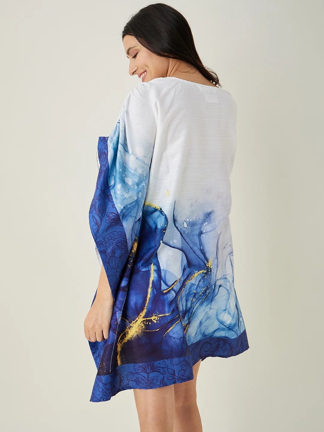 The Kaftan Company Kaftan Blue Tranquil Mandala Resort Kaftan