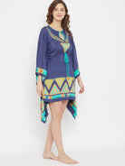 The Kaftan Company Kaftan Boho Aztec Digital Printed Resort Kaftan