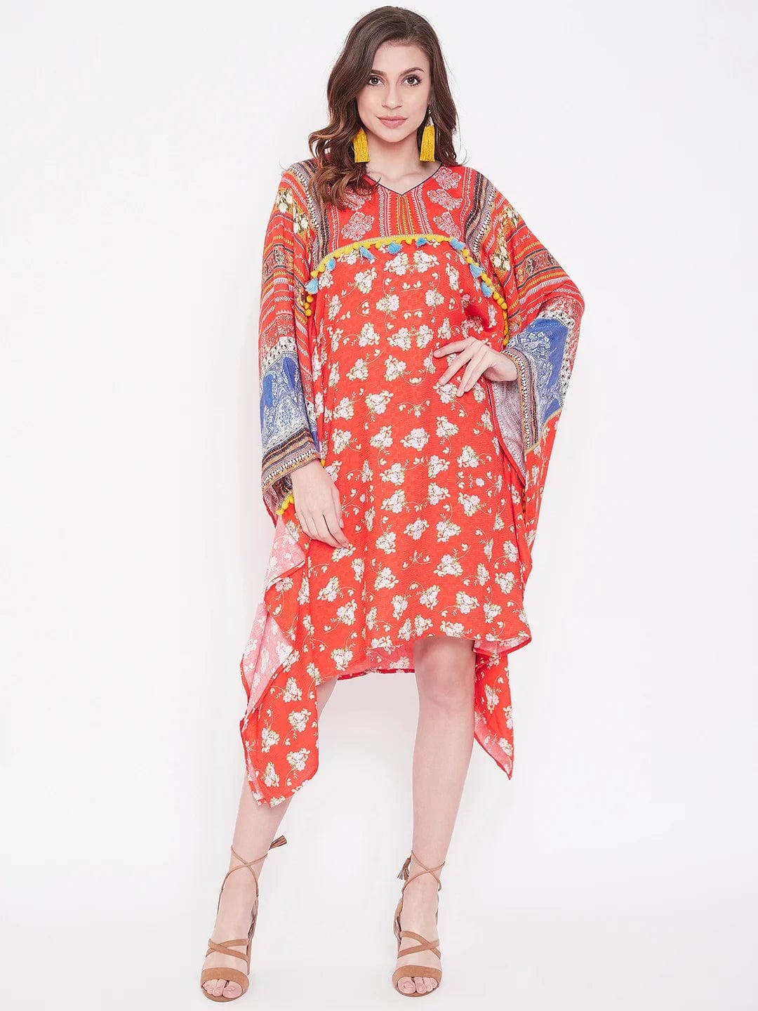 The Kaftan Company Kaftan Boho Beauty Printed Kaftan Dress